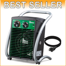 Load image into Gallery viewer, Lightweight 1500W Greenhouse Heater with Radiant Heating &amp; Overheat Safeguard