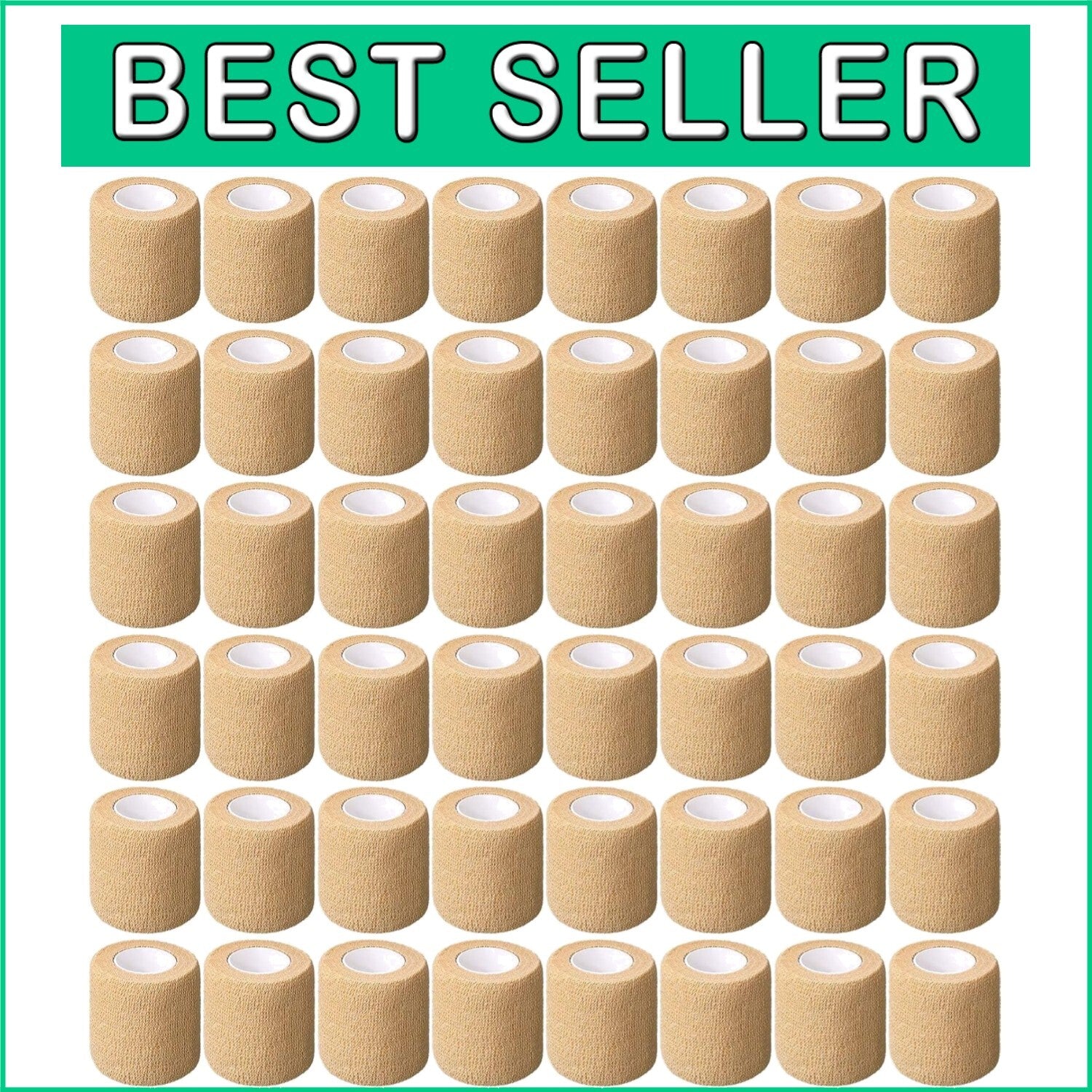 Cohesive Bandages 2" x 5 Yards - 96 Pack Elastic Support for Active Life