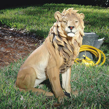 Load image into Gallery viewer, Exquisite 27-Inch King of Beasts Lion Statue for Outdoor Garden Decor