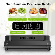 Load image into Gallery viewer, Lightweight Automatic Vacuum Sealer - Vacuum Bags &amp; Sous Vide Solution Included