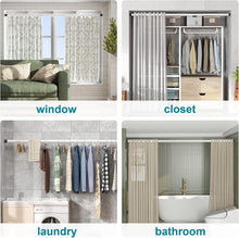 Load image into Gallery viewer, Versatile Tension Curtain Rod - Adjustable 82.7-102.4”, Strong Hold, No Drilling