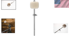 Load image into Gallery viewer, Premium Silver Felt Bass Drum Beater - 12x4x3 Inch for Traditional Tone