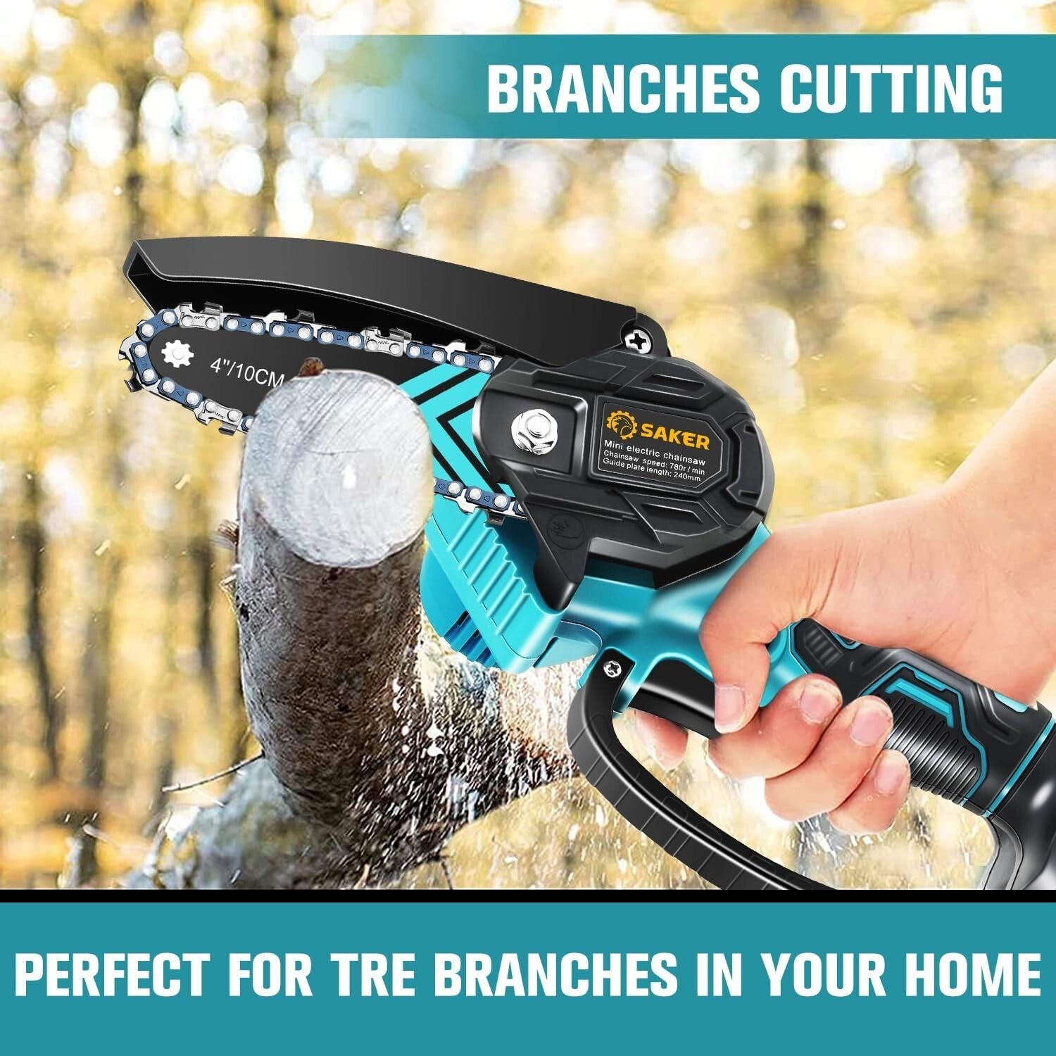 Lightweight Mini Chainsaw - Cordless Electric Pruning Tool for Garden & Home