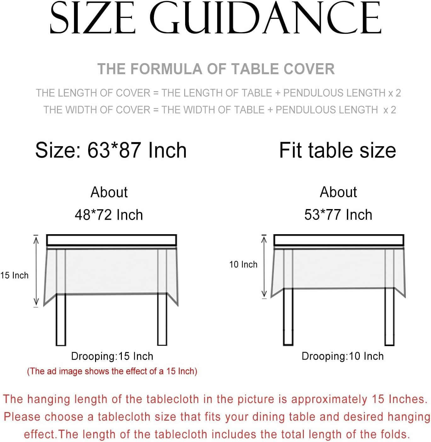 Heavyweight Floral Print Tablecloth - 63''x87'' for Stylish Dining Celebrations