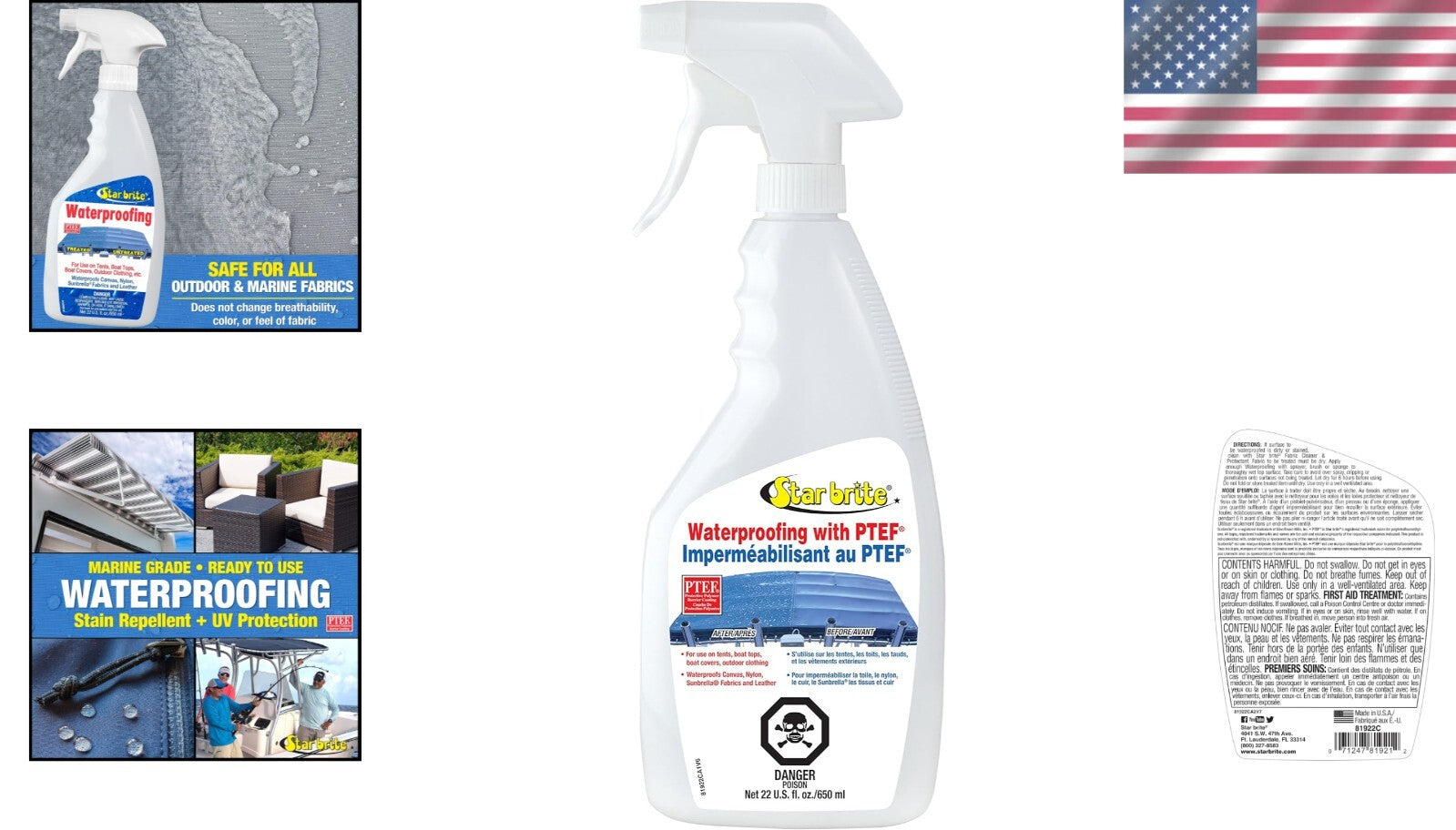 All-Purpose 22 Oz Waterproofing Liquid - Protects Fabrics from UV Rays