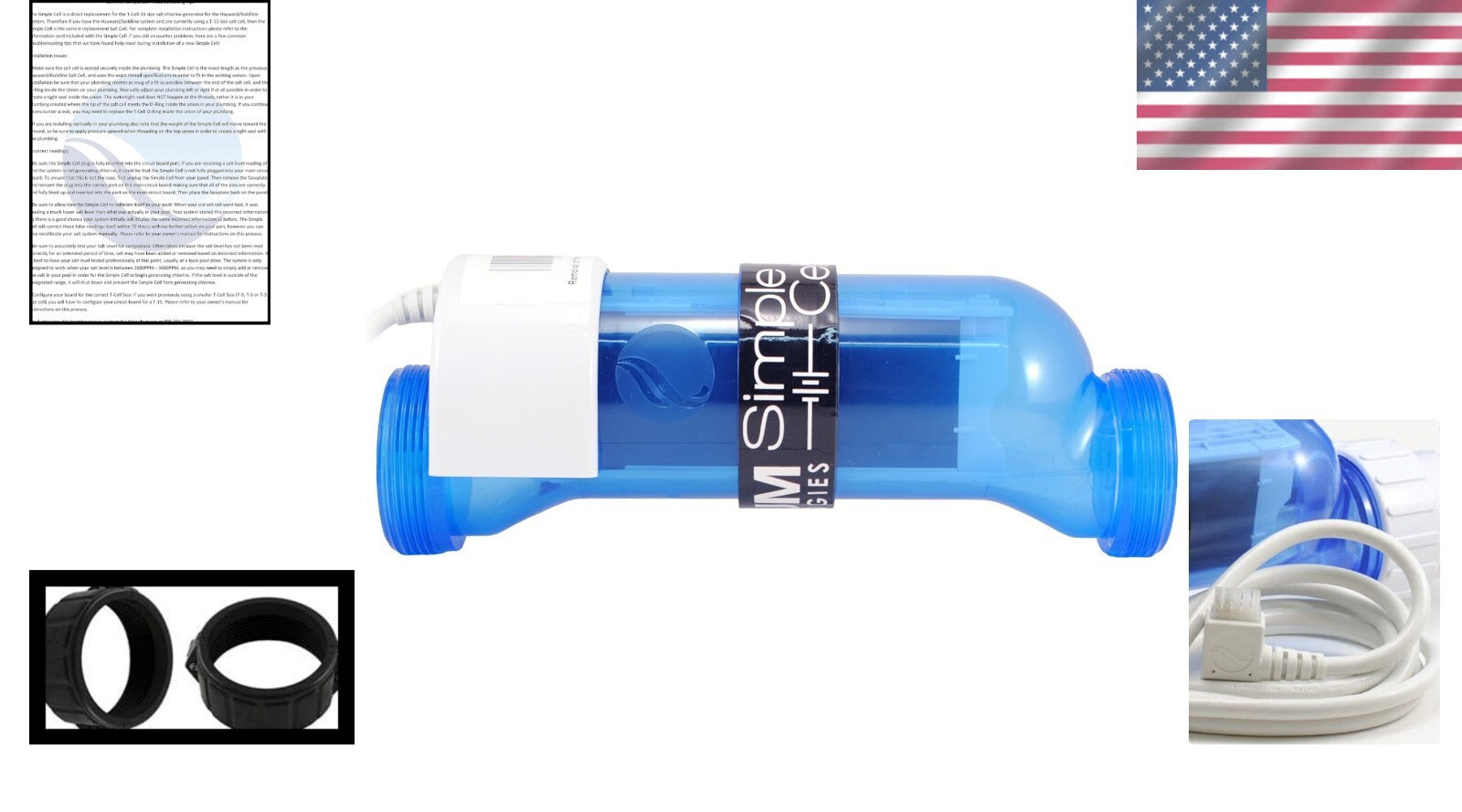 Effortless Drop-In Compatible Salt Cell for Hayward Systems – 40,000 Gallons