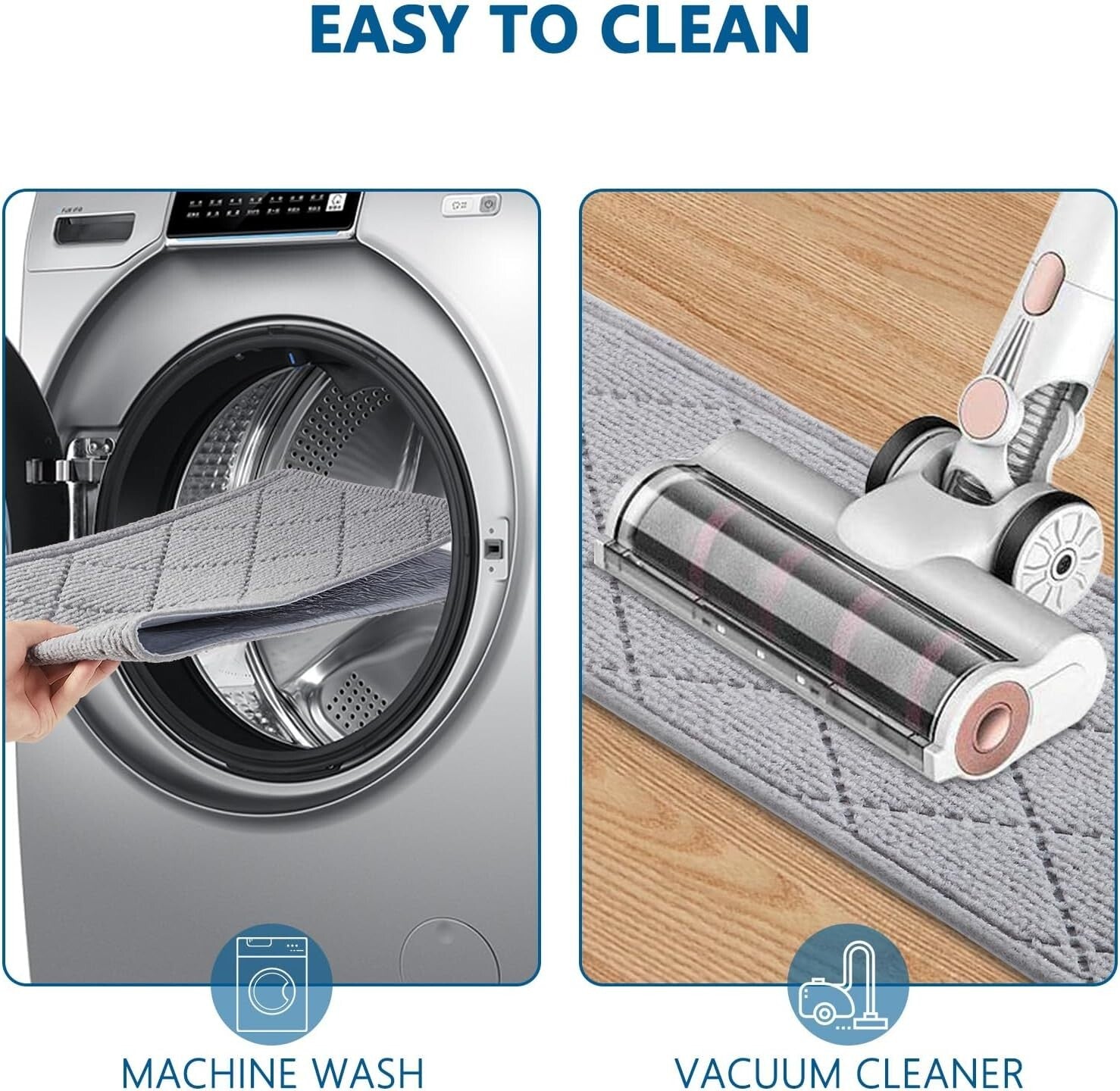 Durable 8"x30" Non-Slip Stair Treads for Wooden Steps - 15 Pack - Elegant Grey