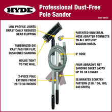 Load image into Gallery viewer, Lightweight Professional Pole Sander with Dust Extraction - 28 to 56 Inches