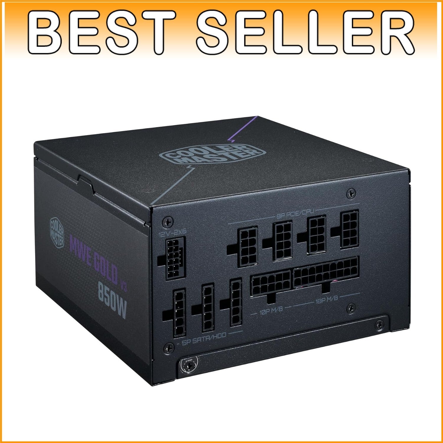 Efficient MWE Gold 850W ATX 3.1 PSU with Hexagonal Fan - Ideal for RTX 4090