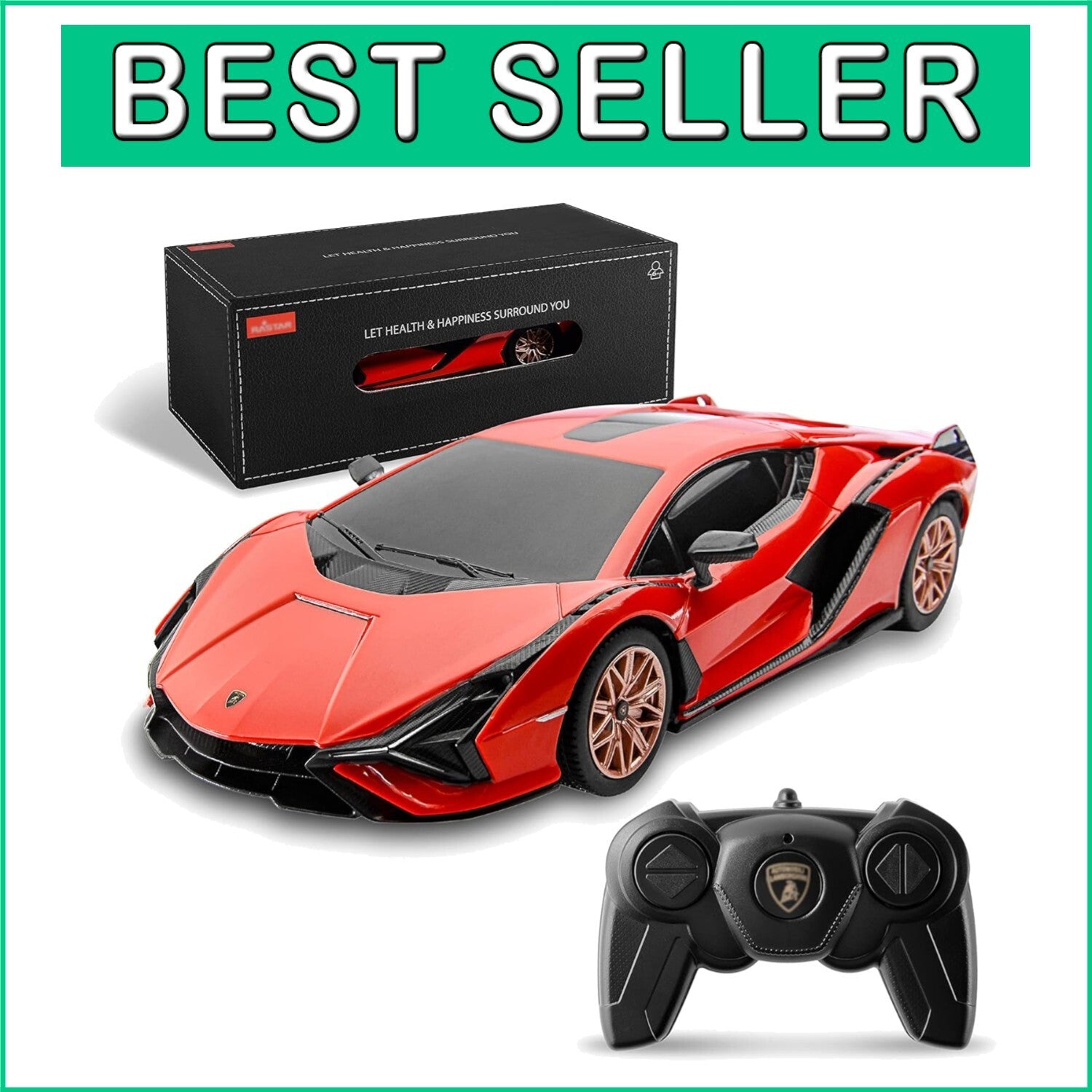 1:24 Scale Lamborghini Sián FKP 37 RC Car - Officially Licensed Electric Toy