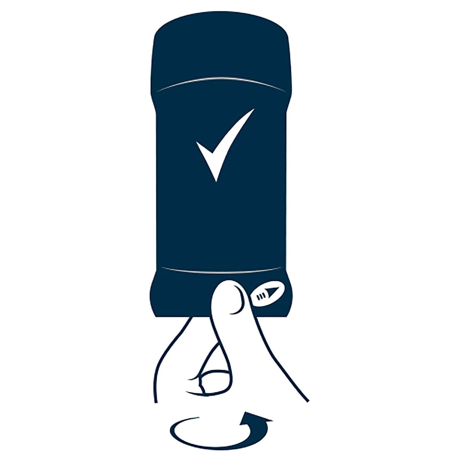 Cool Rush Men's Deodorant Stick - 24-Hour Protection, 0.5 Oz Pack of 36