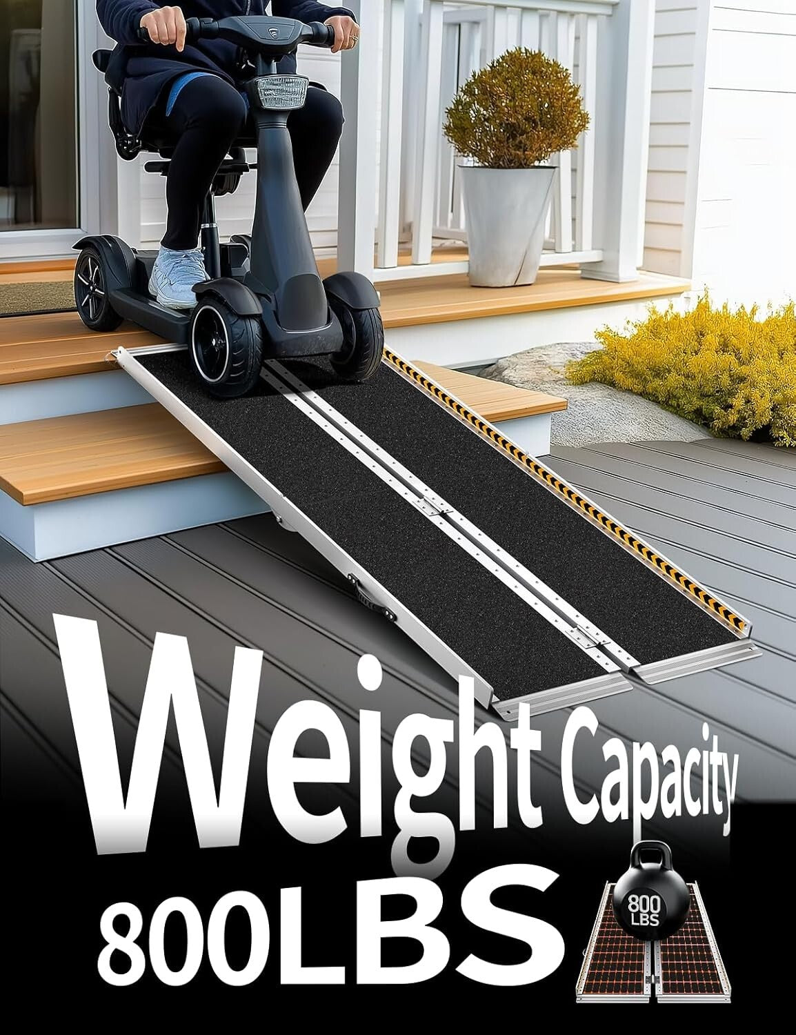 Heavy-Duty 6FT Folding Ramp for Wheelchairs - Ultimate Accessibility Solution