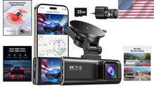 Load image into Gallery viewer, Advanced Dual Dash Cam with Parking Monitor - 24H Security &amp; G-Sensor Alert