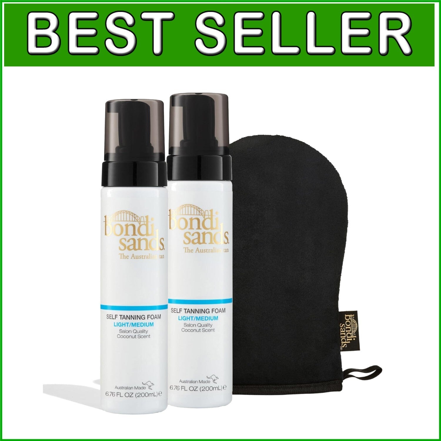 Easy To Apply Self Tanning Foam with Reusable Mitt - Perfect for All Skin