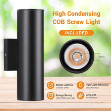 Load image into Gallery viewer, Energy Efficient IP65 Waterproof Outdoor LED Cylinder Lights - 12W Warm White