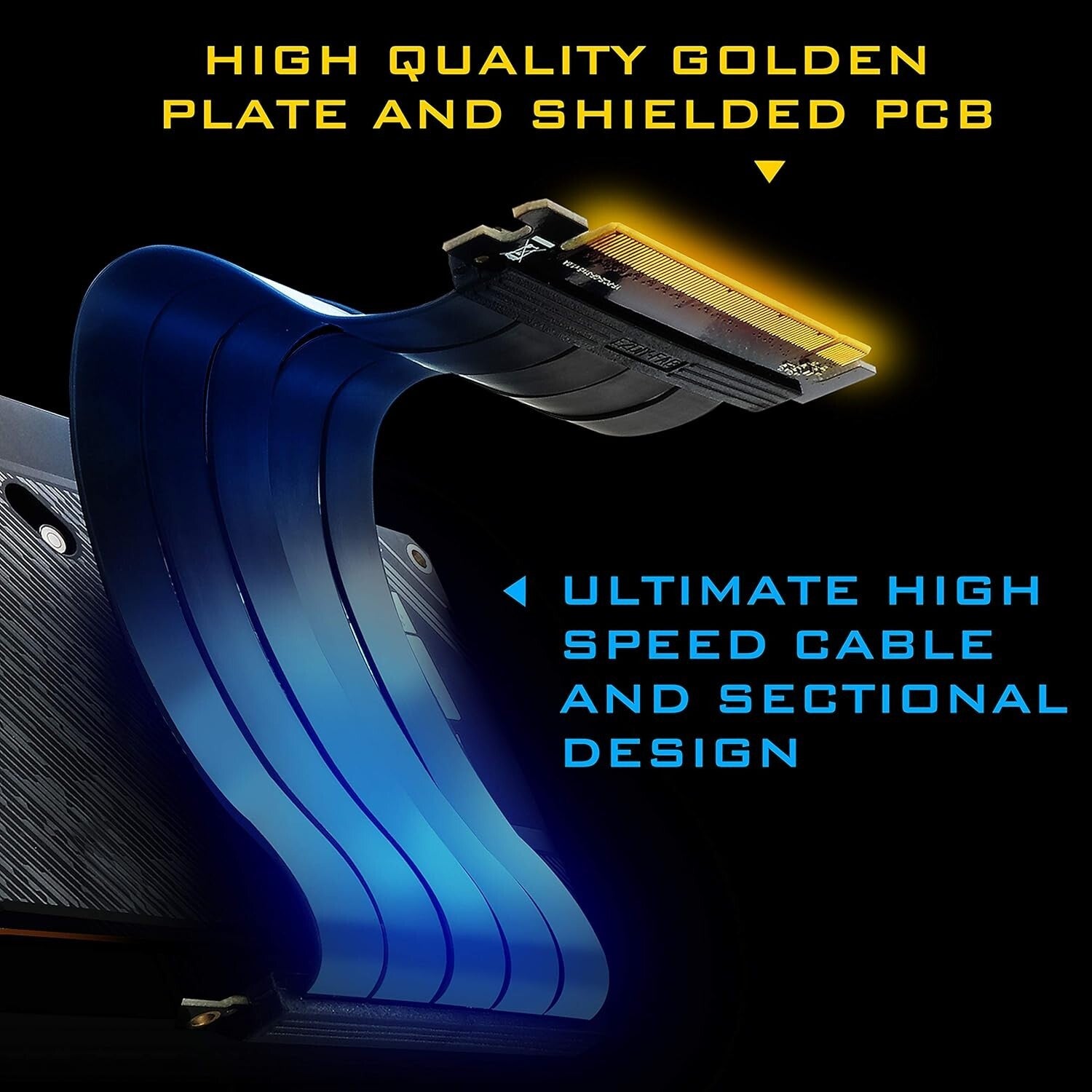 ARGB Vertical GPU Mount with PCIe 3.0 Riser Cable - Showcase Your Graphics Card