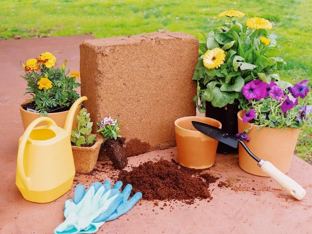Coconut Coir for Plants – 10 lb Brick Pack for Indoor & Outdoor Gardening Needs