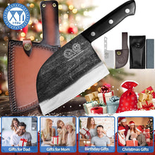 Load image into Gallery viewer, Handmade Serbian Chef Knife - 6.7 Inch Full Tang with Portable Leather Sheath