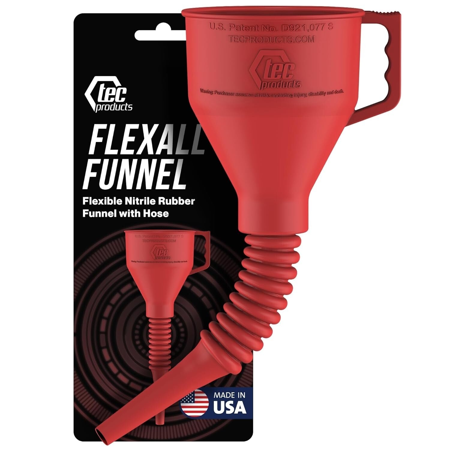 Versatile Long Funnel 16" - Ideal for Auto Oil, Transmission Fluid & More