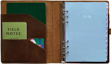 Load image into Gallery viewer, Premium Leather A5 Planner 2025-2026 - Refillable with Card Holder &amp; Pockets