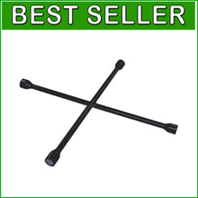 Load image into Gallery viewer, Ergonomic 4-Way Lug Wrench for Trucks - 25" Drop Forged Steel Design