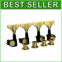 Load image into Gallery viewer, Precision Black Gold Bass Tuners 2R + 2L for Electric Jazz &amp; Precision Bass
