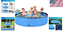 Load image into Gallery viewer, Large 510 Gallon Foldable Dog Pool with Anti-Slip Surface - Ideal for Summer Fun