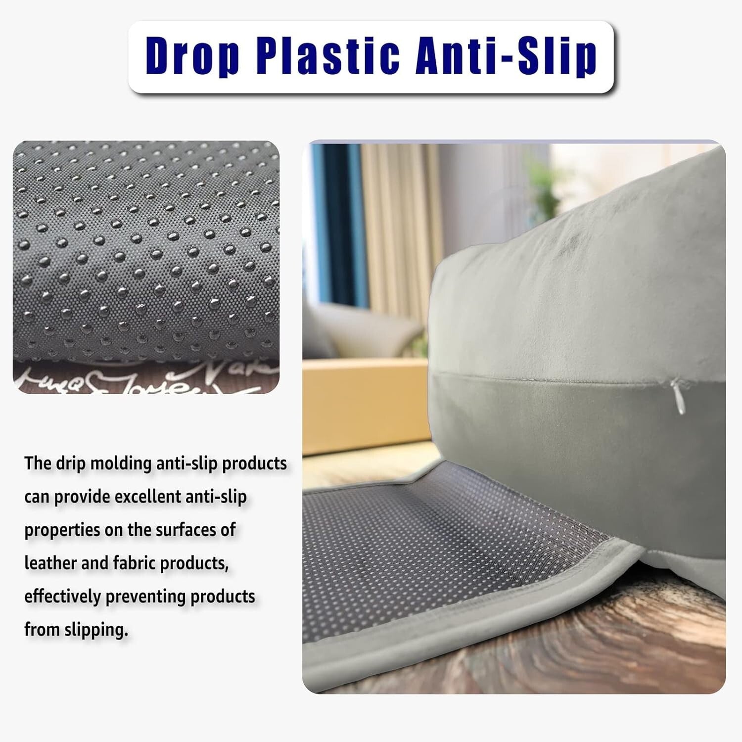 Light Gray Recliner Head Pillow for Neck Pain Relief - Extra Soft & Portable