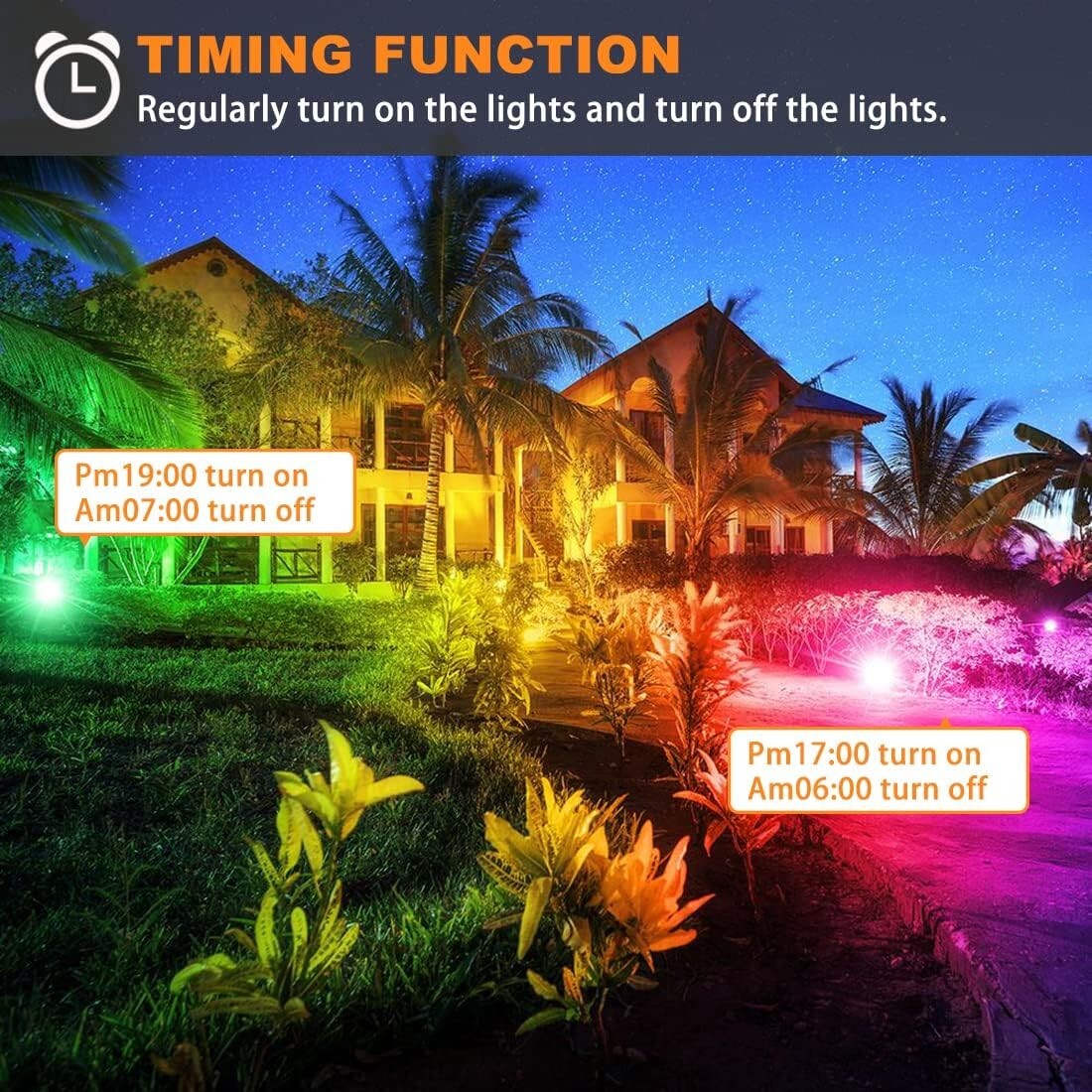 Bright 30W RGBW Waterproof Lights with Remote - Ideal for Events & Decorations