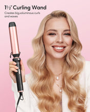 Load image into Gallery viewer, Versatile Ceramic Curling Iron Set with Brush, 5 Barrels &amp; Heat Resistance Glove