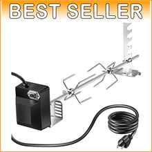 Load image into Gallery viewer, Universal Rotisserie Grill Kit - UL Certified BBQ Rotisserie with 120V Motor