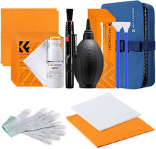 Load image into Gallery viewer, Pro Lens Cleaning Kit with Anti-Static Gloves &amp; 15ml Cleaning Liquid - Blue