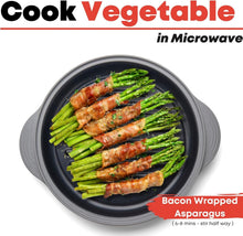 Load image into Gallery viewer, Quick &amp; Easy Microwave Grill Pan - Ideal for Crispy Cooking, Dishwasher Safe