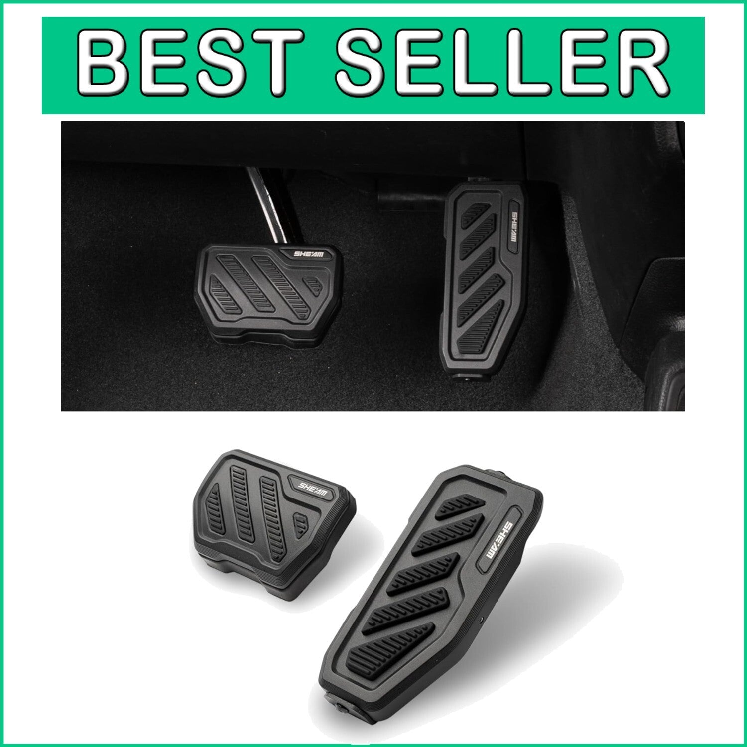 Anti-Slip Aluminum Pedal Pad Kit for 2018-2025 Wrangler & Gladiator JT