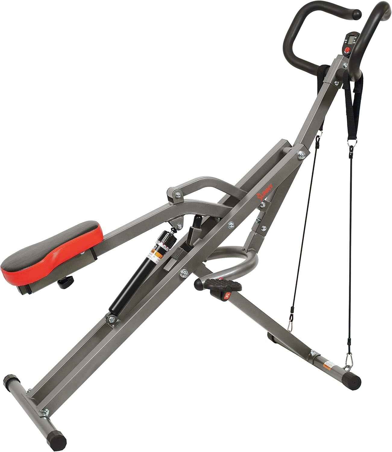 Row-N-Ride PRO Full-Body Squat Machine with Resistance Bands & App Access