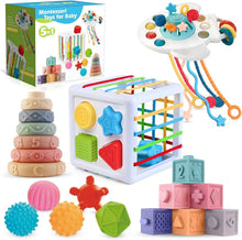 Load image into Gallery viewer, Premium Quality Montessori Toys: 5-in-1 Educational Set for Infant Development
