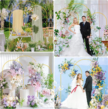 Load image into Gallery viewer, Sturdy Gold Metal Arch Stands for Weddings, Parties &amp; Graduations - 3 Sizes