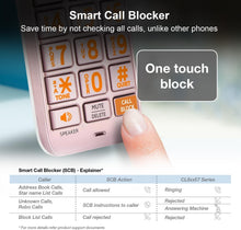 Load image into Gallery viewer, Rose Gold Cordless Phone System with Digital Answering Machine &amp; Call Blocking