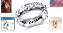 Load image into Gallery viewer, Handcrafted Sterling Silver Anxiety Relief Ring - Elegant Spinner Design, Size 7