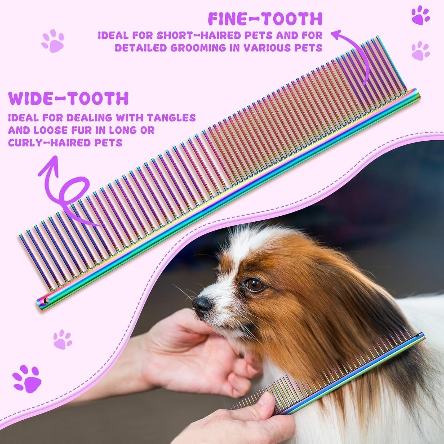 High-Quality Stainless Steel Dog Grooming Scissors Set - Ergonomic & Adjustable