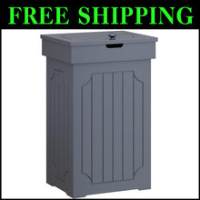 Load image into Gallery viewer, Elegant 13 Gallon Trash Bin with Lid - Durable Eco-Friendly Wooden Design