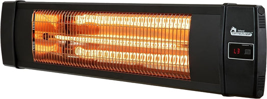 Dr Infrared 1500W Carbon Infrared Outdoor Heater - Wall & Ceiling Mount, Black