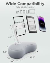 Load image into Gallery viewer, Flexible 360° Adjustable Tablet Stand Pillow - Compatible with iPhone and Kindle