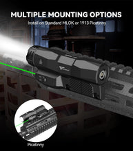 Load image into Gallery viewer, Picatinny M-LOK Tactical Flashlight with Touch Pad &amp; 2400 Lumens Light Power