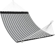 Load image into Gallery viewer, Versatile Double Hammock with Concealed Metal Bar - Quick Dry Textilene Fabric