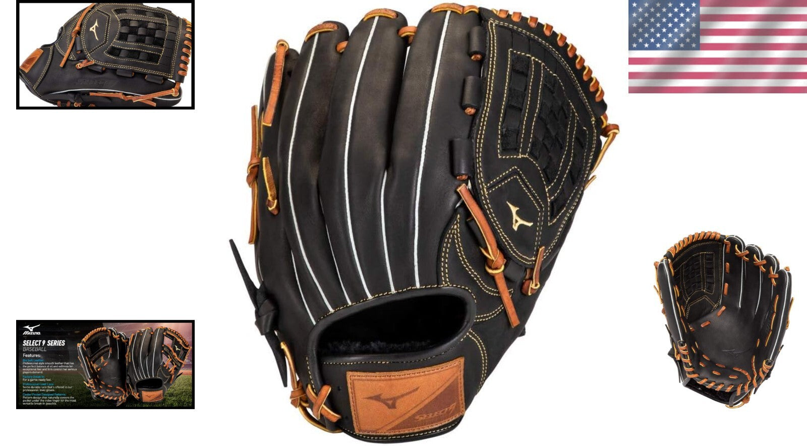 12" Select 9 Baseball Glove - Game Ready Bio Soft Leather for Young Athletes