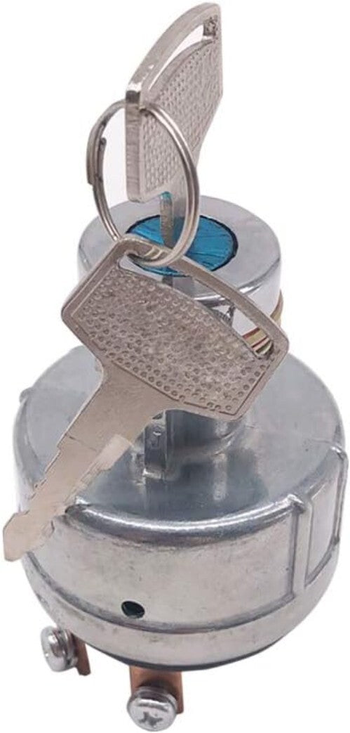 Panel Mount Mitsubishi Ignition Switch - 6 Positions, 2 Keys, Ideal for Tractors