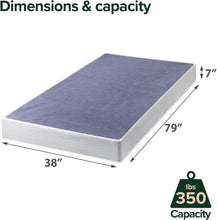 Load image into Gallery viewer, Twin XL Quick Assembly Box Spring - Sturdy 7-Inch Metal Frame with Warranty