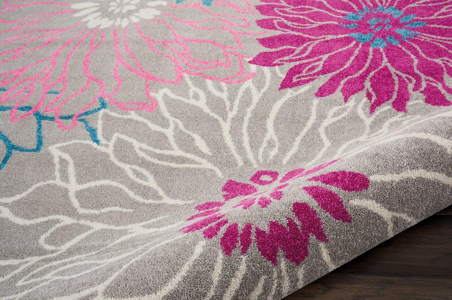Non-Shedding Floral 8'x10' Area Rug - Perfect for Stylish Living Spaces