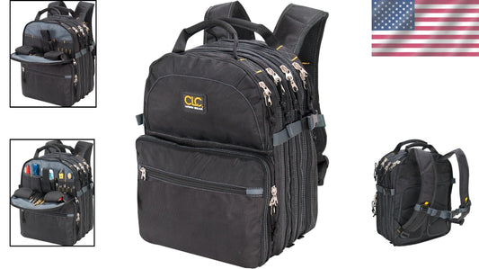 Durable 75-Pocket Tool Storage Backpack - Essential for DIY and Professionals